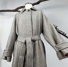 ZARA 🤎 DAMEN LIMITED EDITION MANTEL ITALIAN FABRIC WOLLMISCHUNG GÜRTEL BRAUN