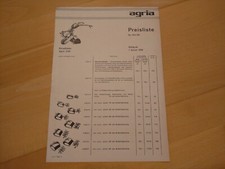 Agria 3100 Einradhacke Preisliste
