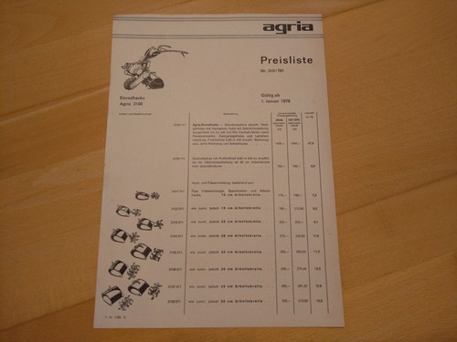 Agria 3100 einradhacke - 3100,