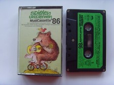MC Kassette spielen und lernen ´86 Kinder-Musi-Cassette 1986 Kinderlieder Velber