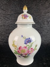Porzellan Deckelvase