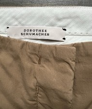 Damen Hose DOROTHEE SCHUMACHER, Gr.2(34/36) , hellbraun, Baumwolle,Gebraucht