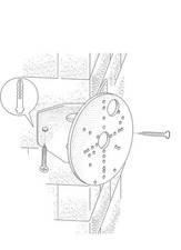 EGLO Außenstrahler Eckanbindung, Eckhalterung  Alu für Außenlampen weiß 3 Stück 