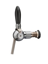 Bierzapfhahn, Kompensatorhahn - Cosmo, verchromt mit Kompensator Stahlschaft 5/8