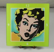 Glas Ziffernblatt - Marilyn Monroe - ca. 30x30x0,5 cm. - ca. 875 Gramm  /79