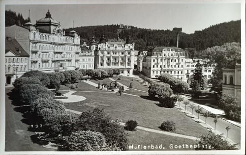 Ansichtskarte marienbad - ansichtskarte,