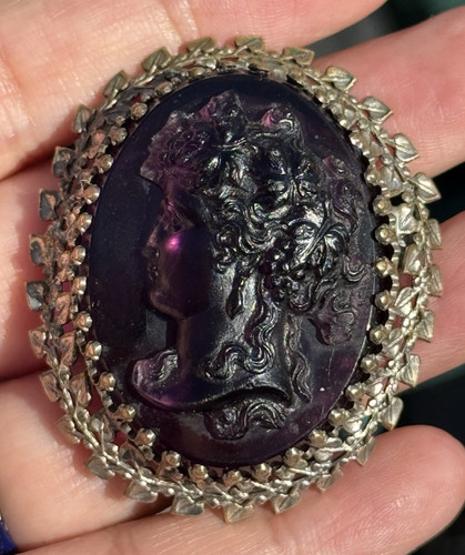 Antike brosche cameo kamee - brosche,