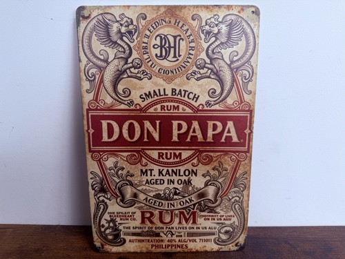 Don papa rum blechschild - don,
