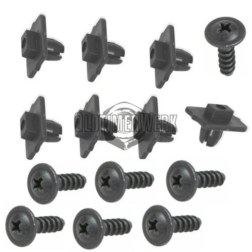 Satz clips und - satz, schrauben