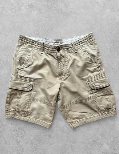 Hollister beige cargoshorts - hollister,