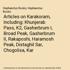 Articles on Karakoram