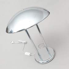 Ikea Lampe Tischlampe Barad R. Sonneman Pilzlampe Chrom 80er Jahre