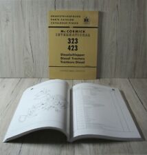 IHC Mc Cormick Ersatzteilliste für Traktor 323+423 Bj 6.66  6.68