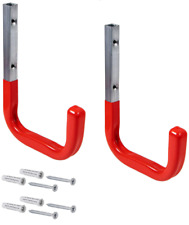 2x Wandhaken Set gummiert Metall-Haken Geräte 150x210 mm 50 kg Schwerlast Halter