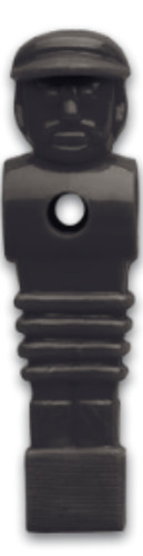 Kickerfigur turnier schwarz - kickerfigur,