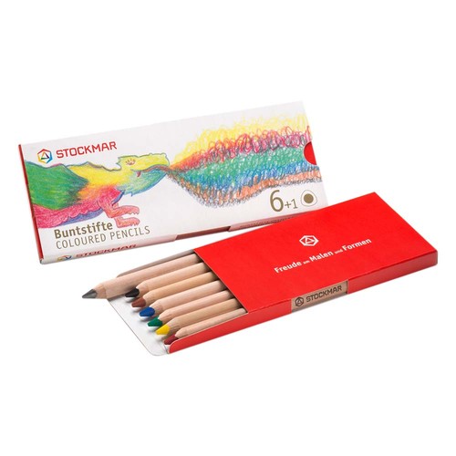 Buntstifte dreieckig 6 - buntstifte,