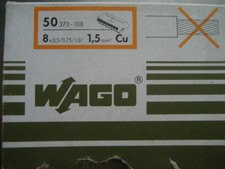 Neuware ! 50x WAGO 273-108 Dosenklemmen 8x 0,5/0,75/1,0/1,5 mm² Cu Elektro