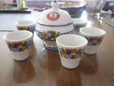 9er SET Eierbecher Senftopf Salz Pfeffer Bayern Wappen Porzellan Erdinger Löwen