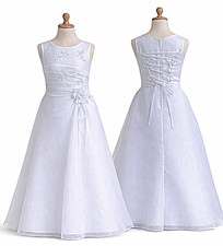 Kommunionkleid Kerzentuch