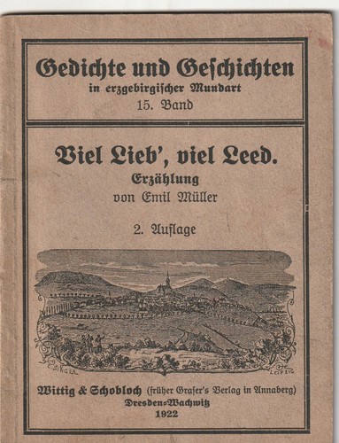 Erzgebirge mundart heft viel - mundart,