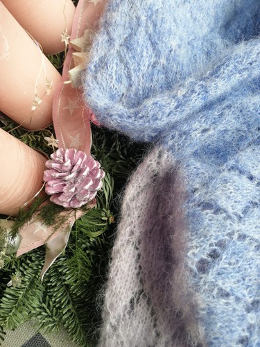 Handarbeit schal ajour - handarbeit, mohair