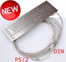 EDELSTAHL VANDALISMRESISTANT TASTATUR KEYBOARD MASCHINENBAU KIOSK INFOTERMINAL