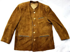 Meindl Trachten Luxus-Leder-Janker Sämisch gegerbtes Hirschleder Gr. 27 / 54 XXL