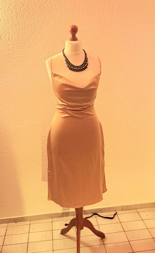 Tolles satin kleid mit - satin,
