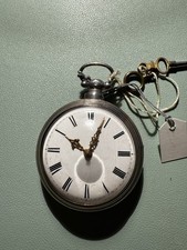 Antike englische Spindel- Taschenuhr um 1800