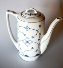 Jäger Eisenberg DDR Kaffeekanne /Teekanne  Strohblume Indisch Blau  Kanne 22 cm