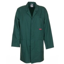 PLANAM BW290 Berufsmantel Mittelgrün Arbeitskittel Laborkittel Werkstattkittel