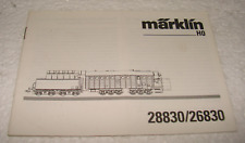 Bedienungsanleitung Märklin 28830/26830
