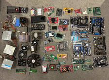 Steckkarten Netzteile Kühler Mainboards Computer PC Schrott DEFEKT #1