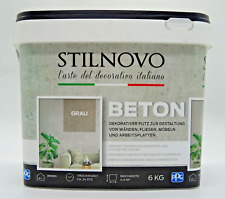 Stilnovo Beton Pulverspachtel Spachtel Putz Betonoptik Dekoputz - 6 kg