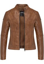 Damen Echtleder Jacke Biker