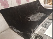 Luxus Pelzdecke Echtes Nerz Felldecke Sofadecke Tagesdecke  120 x195cm