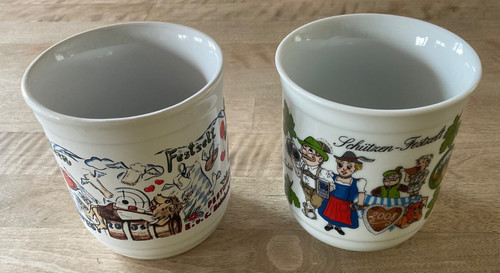 Sammel tasse schützenzelt - 2x, sammel-tasse