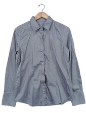 EMILY VAN DER BERGH Langarmhemd Damen Hemd Gr. DE 40 hellgrau Casual-Look