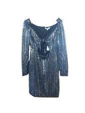 Paillettenkleid schwarz 8 UK