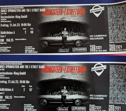 Bruce springsteen tickets - bruce, 2