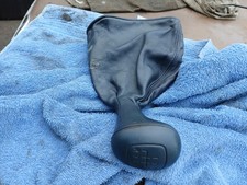 Leder Schalthebel blau