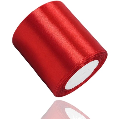 Satinband rot 100mm 22meters - satinband,