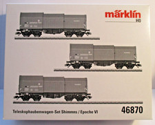 Märklin H0 46870 Wagenset (3 Wagen) SBB Teleskophaubenwagen-Set Shimmns in OVP