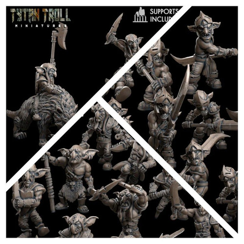 Goblin battle horde miniatur - goblin,