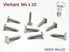 10 Stück Oldtimer Zierleisten Schraube M4x20 8.8 verzinkt