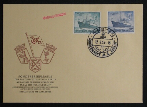 Berlin ersttagsbrief fdc mit - fdc,