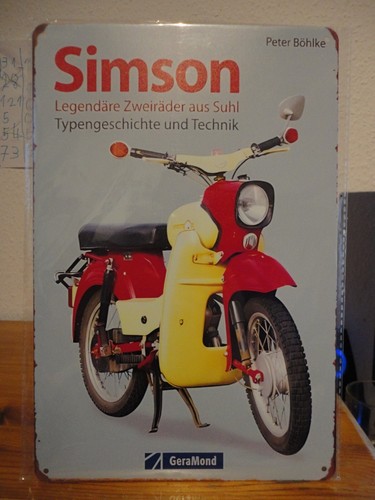 Blechschild simson suhl - blechschild,