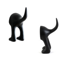 IKEA BÄSTIS Wandhaken Garderobe Aufhänger Aufhängehaken schwarz Hund 2x 4x 8x