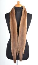 Z416 ECHTER NERZKRAGEN NERZ FELL PELZ SCHAL GANZE FELLE KRAWATTE MINK FUR COLLAR