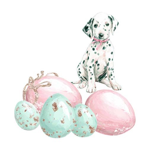 Bunte ostern welpe - ostern, hund